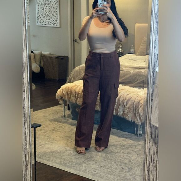 HOUSE OF HARLOW 1960 WIDE LEG CARGO PANTS - Picture 2 of 6